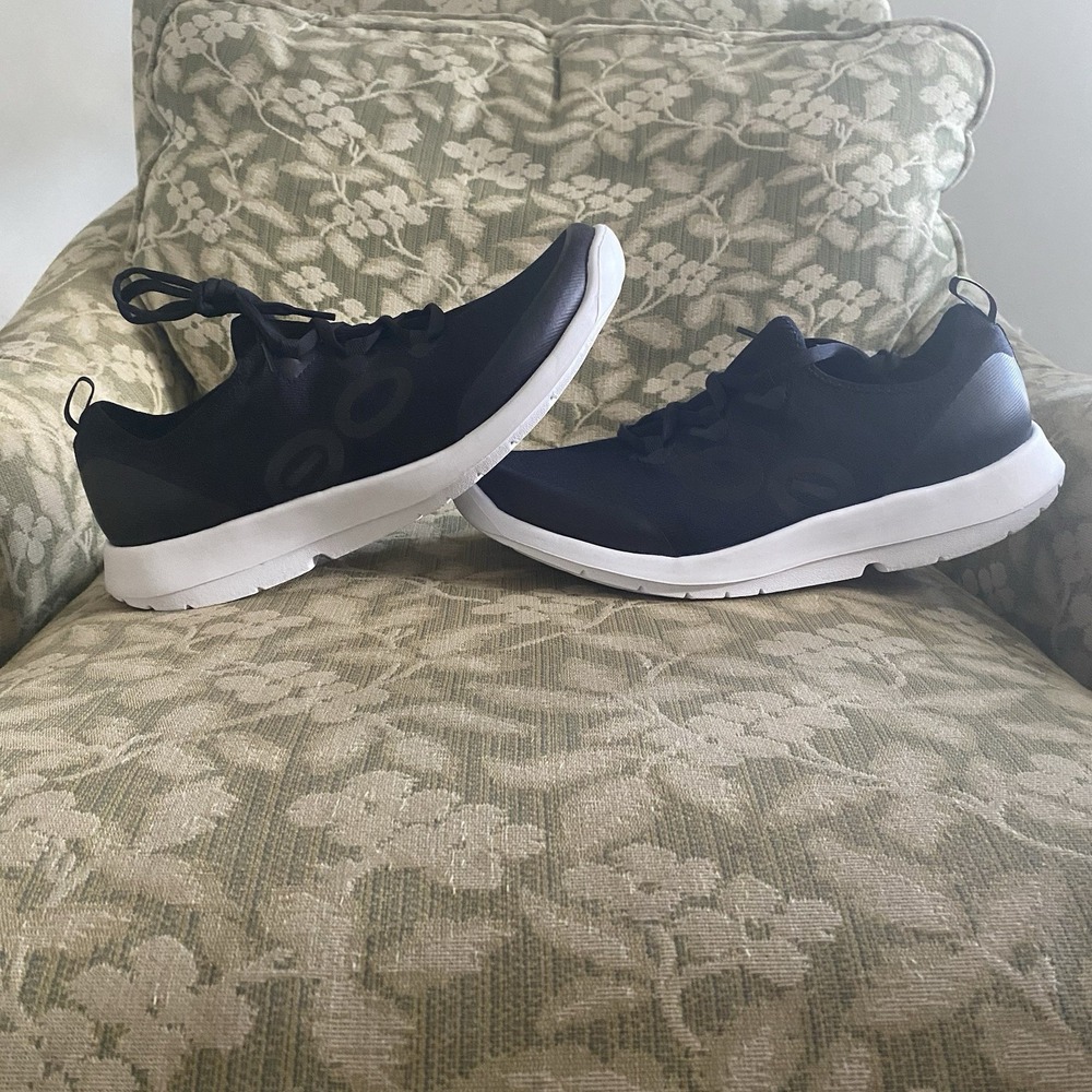 OOFOS Men's OOmg Sport LS Low Shoe Run walk jog Mens size 11 black white - Picture 4 of 9